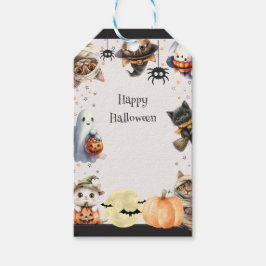 Schattigee kinderen Halloween Party Cadeaulabel