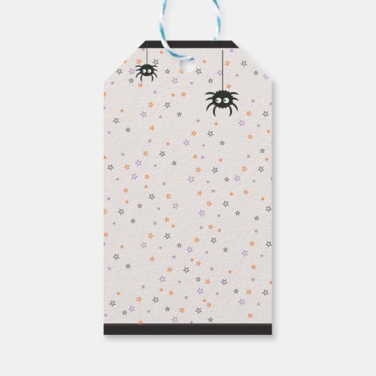 Schattigee kinderen Halloween Party Cadeaulabel (Achterkant)