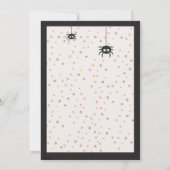 Schattigee kinderen Halloween Party Kaart (Achterkant)