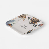 Schattigee kinderen Halloween Party Papieren Bordje (Gebogen)