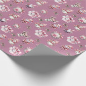 Schattigee kinderen kerst inpakpapier (Hoek)