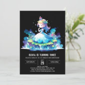 Schattigee kinderen Prinses Verjaardag Kaart (Staand voorkant)