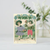 Schattigee kinderen Rozen Four Leaf Clover Briefkaart (Staand voorkant)