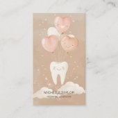 Schattigee kinderfamilie tandarts glimlach visitekaartje (Voorkant)