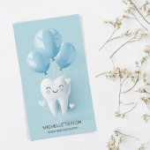 Schattigee kinderfamilie tandarts glimlach visitekaartje