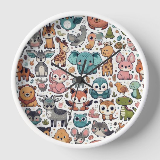 Schattigee kinderkamer klok (Voorkant)