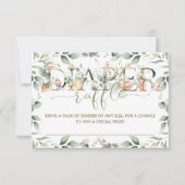 Schattigee kinderkamer rijm groen luier Raffle Kaa Kaart (Voorkant)