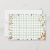 Schattigee kinderkamer rijm groen luier Raffle Kaa Kaart (Achterkant)