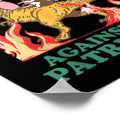 Schattigee kinderloze Cat Lady Shirten Retro tegen Poster (Hoek)