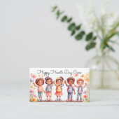 Schattigee kinderopvang Babysitting Business Visitekaartje (Staand voorkant)