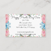 Schattigee kinderopvang Babysitting Business Visitekaartje (Achterkant)