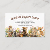 Schattigee Kinderopvang Kinderopvang Bos Dieren Visitekaartje (Voorkant)
