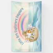 Schattigee kinderopvang kinderopvang Noah's Ark Spandoek (Verticaal)