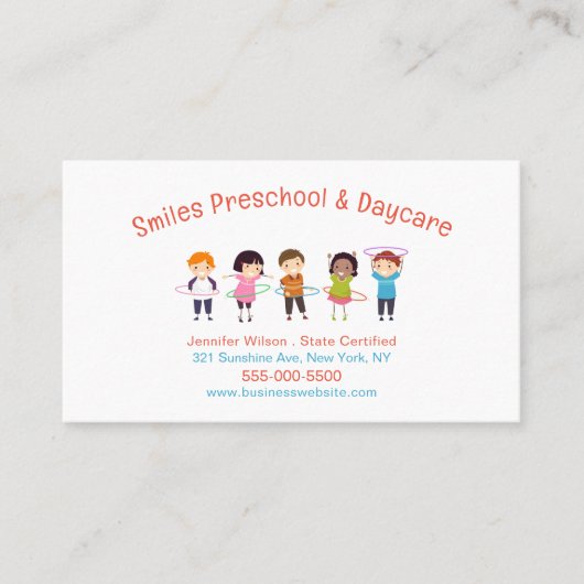 Schattigee kinderopvang Kinderopvang Service Visitekaartje (Voorkant)