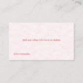 Schattigee Kinderopvang Safari Dieren Visitekaartje (Achterkant)