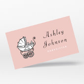 Schattigee kinderwagen  Chic Babysitter Nanny Swee Visitekaartje