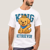 Schattigee King Golden Retriever Unisex Man Vrouw  T-shirt (Voorkant)