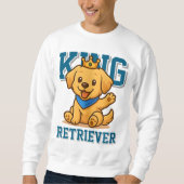 Schattigee King Golden Retriever Unisex Man Vrouw  Trui (Voorkant)