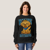 Schattigee King Golden Retriever Unisex Man Vrouw Trui (Voorkant volledig)