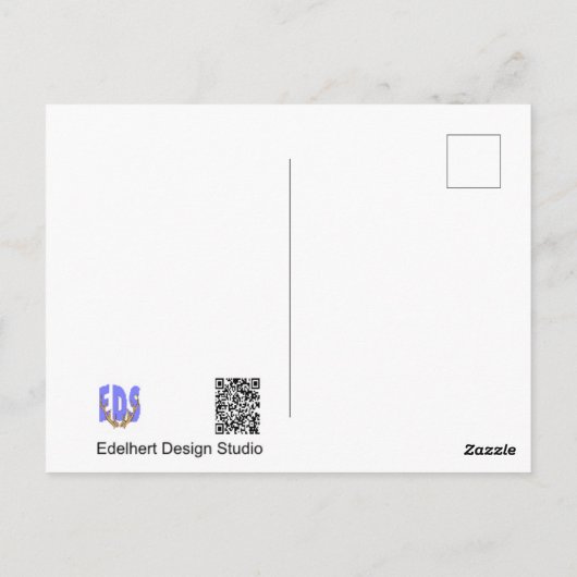 Schattigee Kingfishers DIY Briefkaart (Achterkant)