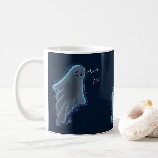 Schattigee KiniArt Ghost Koffiemok (Met donut)