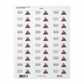 Schattigee kip foto Gepersonaliseerd adres Etiket (Full Sheet)