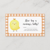 Schattigee kip - Hoe groot is mama's buik Informatiekaartje (Voorkant)