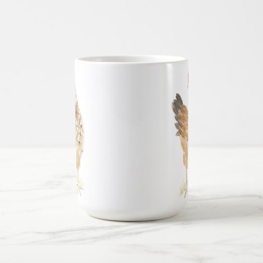 Schattigee Kip Mok Waterverf Bloemen (Center)