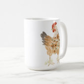 Schattigee Kip Mok Waterverf Bloemen (Voorkant rechts)