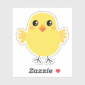 Schattigee kip sticker (Vel)