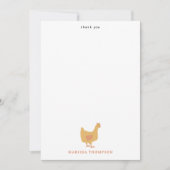 Schattigee kippen en Baby kippen Bedankkaart (Voorkant)