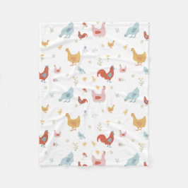 Schattigee kippen en Baby kippen Fleece Deken
