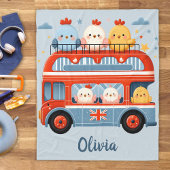 Schattigee kippen en de Londense bus Fleece Deken