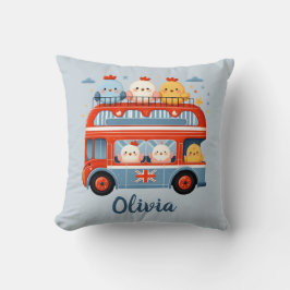 Schattigee Kippen en Kippen in Londen Bus Kussen