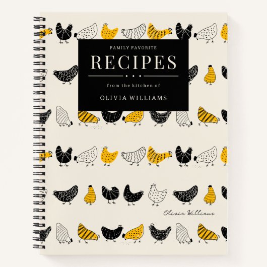 Schattigee kippen Favoriete recepten Familiefoto Notitieboek (Voorkant)
