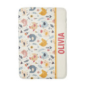 Schattigee Kippen in het Boerderij Gepersonaliseer Badmat (Voorkant Verticaal)