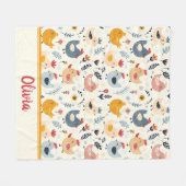 Schattigee Kippen in het Boerderij Gepersonaliseer Fleece Deken (Voorkant (Horizontaal))