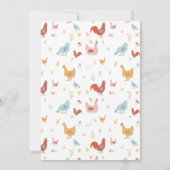 Schattigee kippen Kippen Kippen Uitgekomen Baby sh Kaart (Achterkant)