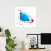 Schattigee kippen waterverf Art Poster (Thuiskantoor)