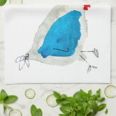 Schattigee kippen waterverf Art Theedoek (Gevouwen)