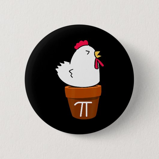 Schattigee Kippot Pie Funny Wiskunde Pun Pi Symboo Ronde Button 5,7 Cm (Voorkant)