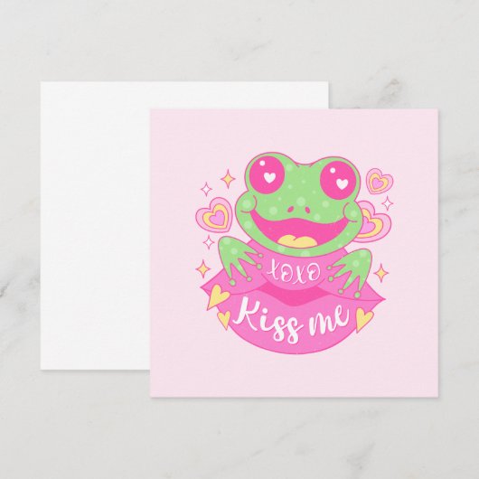 Schattigee Kiss Me Frog - Xoxo (Voorkant / Achterkant)