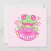 Schattigee Kiss Me Frog - Xoxo (Voorkant)