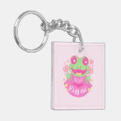 Schattigee Kiss Me Frog - Xoxo Sleutelhanger (Voorkant Links)