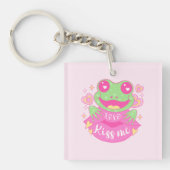 Schattigee Kiss Me Frog - Xoxo Sleutelhanger (Voorkant)