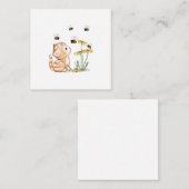 Schattigee Kitten Bijen Bloem Blank Note Kaarten Notitiekaartje (Voorkant / Achterkant)