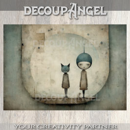 Schattigee Kitten Buddies - Decoupage - Tissuepapier