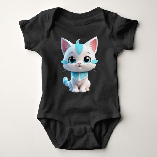 Schattigee Kitten Cartoon 3D Design-38063 Romper (Voorkant)