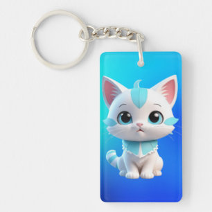 Schattigee Kitten Cartoon 3D Design-38063 Sleutelhanger