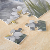 Schattigee Kitten Cat Winter Spring Floral Custom Legpuzzel (Zijkant)